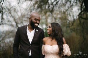 Beautiful black couple maternity portraits