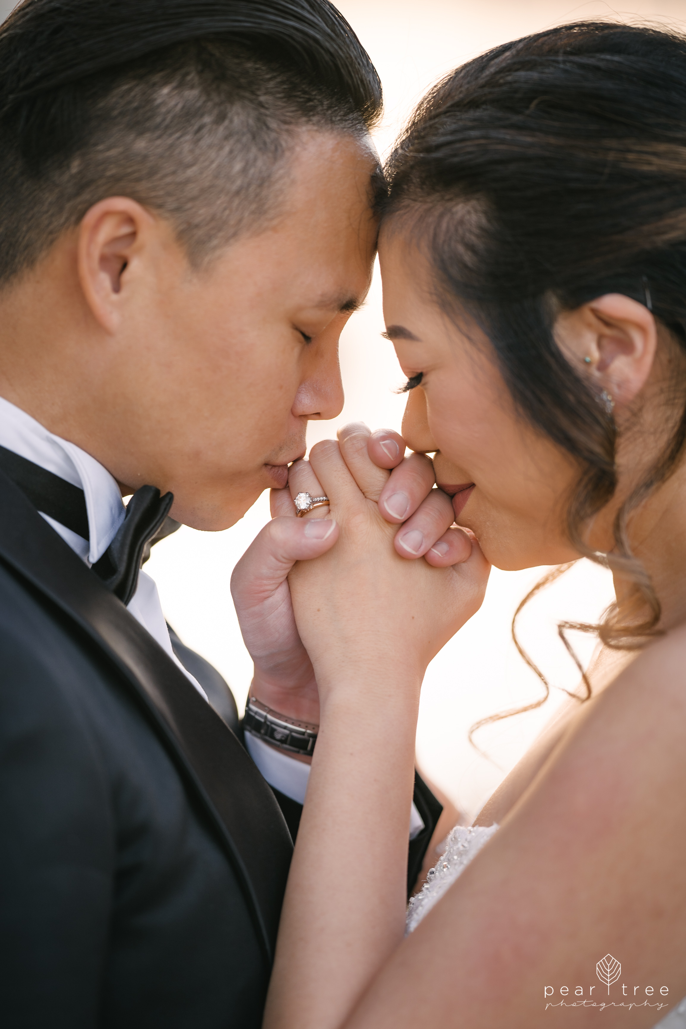 Couple holding hands